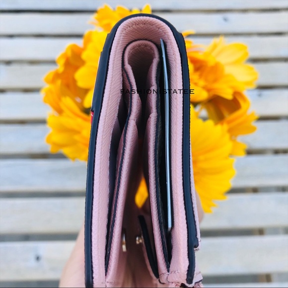 Kate spade flamingo by the pool zip bifold wallet - Picture 6 of 8